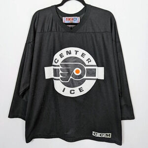 Vintage CCM NFL Center Flyers Philadelphia Jersey Top Maska Air Knit Mens sz. XL